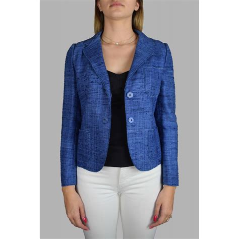 prada jacke filz blau|Blau Jacke Aus Wolle Und Seide .